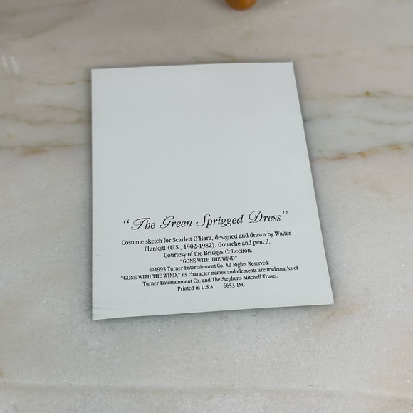 The Green Sprigged No. 1035 A Gone With The Wind Decorative Plate - Picture 12 of 12